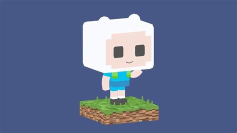 Adventure Time Finn Minecraft 3d Model By Ino Esteves Imesteves [fbc7992] Sketchfab