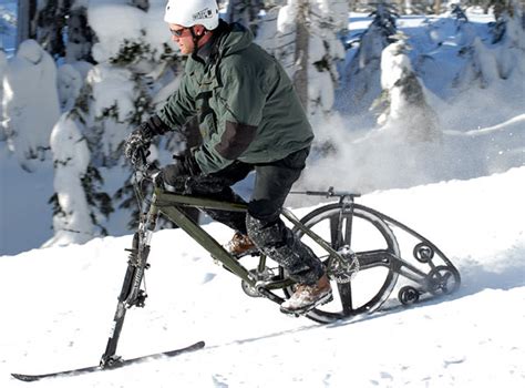The Amazing Mountain Bike That Can Ride Down Snowy Slopes