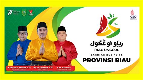 Logo Hut Provinsi Riau Ke 65 Arsip Sekilas Riau
