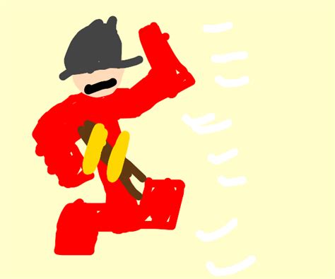 Soldier Running Drawception