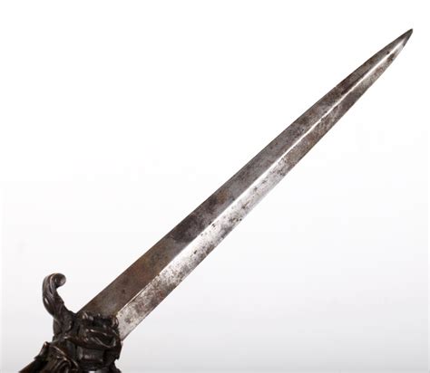 Very Rare Detailed Antique Bronze Romantic Dagger Antique Weapons