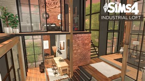 The Sims 4 Industrial Loft No Cc Stop Motion Speedbuild Youtube