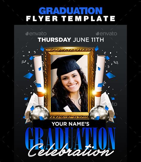 Graduation Party Flyer Template