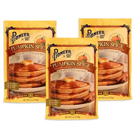 Pioneer Pumpkin Spice Pancake Mix Set Of Three Guenther House