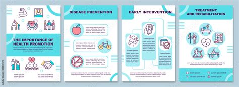 plakat health promotion importance brochure template disease prevention flyer booklet