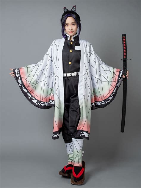 Demon Slayer Kimetsu No Yaiba Kochou Shinobu Cosplay Costume Cp05149