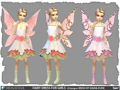 Fairy Dress For Girls By Devilicious At Tsr Sims 4 Updates