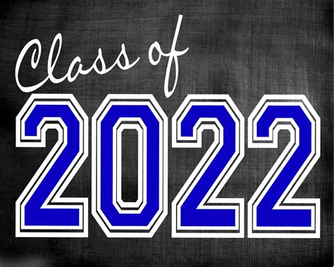 Class Of 2022 Senior Graduation Sign Instant Download Etsy