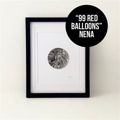 Art From Music Red Balloons Nena Melodious Ink Etsy