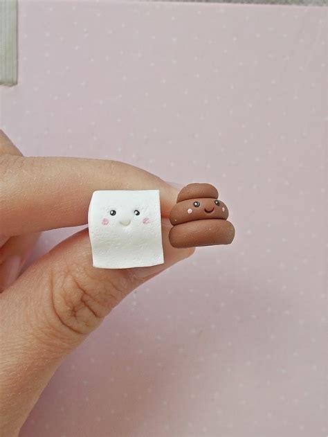 Funny Toilet Paper Poop Earrings Valentines Day T Idea Etsy