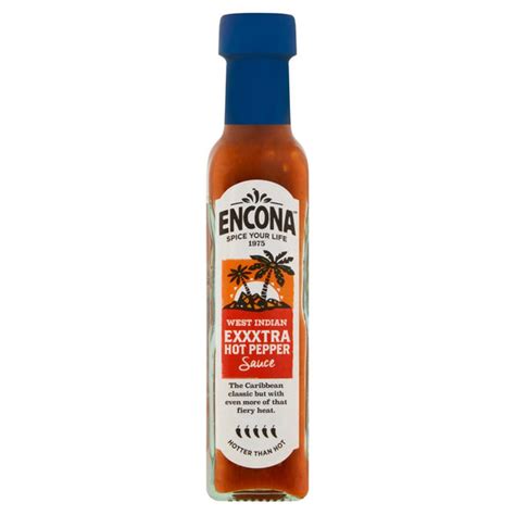 Encona West Indian Exxxtra Hot Pepper Sauce 142ml My Africa Caribbean