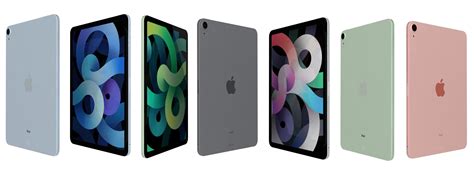 Apple Ipad Air 4 2020 All Colors 3d Model Cgtrader