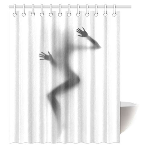 Aplysia Adult Love Shower Curtain Silhouette Of A Woman In A Sexy Pose