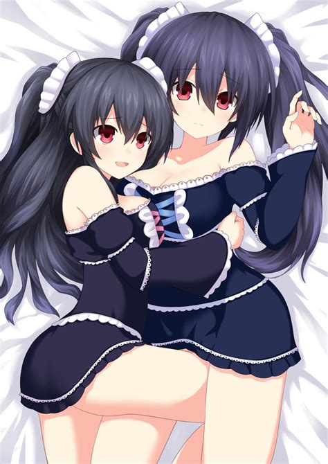 Noire And Uni Neptunia R Animethighs Religion