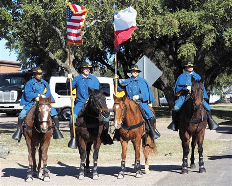 The 1st Cavalry Horse Detachment From Fort Hood Preparing For A Parade