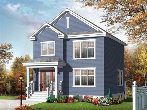 Modern houses give us a good mood when it come to the exterior and interior design. Small Home Plans | Small Two-Story House plan Fits a ...
