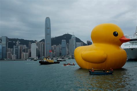Six Story High Rubber Duck Making A Splash In Hong Kong Harbor Fox News