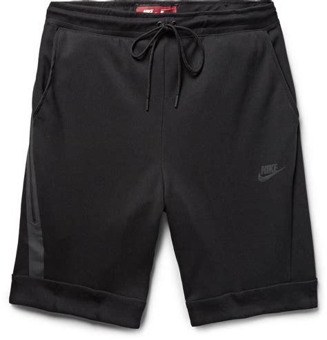 Nike Cotton Blend Tech Fleece Shorts In Black For Men Lyst