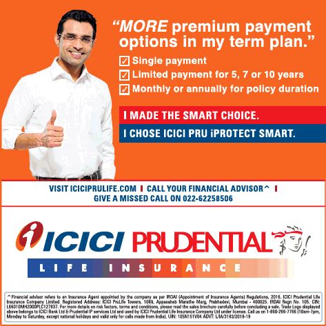 Check spelling or type a new query. Icici Prudential Life Insurance More Premium Payment Options In Term Plan Ad - Advert Gallery