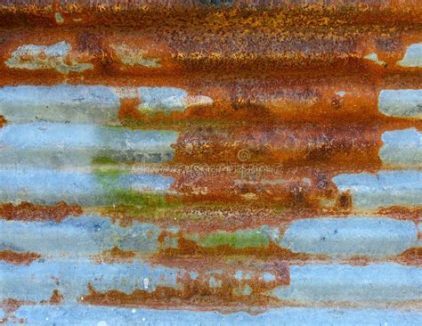 Rusty Corrugated Metal Sheet Stock Photo Image Of Architectural