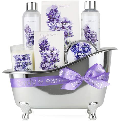 Body And Earth Spa Ts For Women Lavender Scented Ts Set For Women