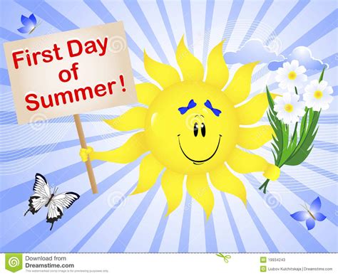 The new year is not as widely now everybody wears green this day. free clipart first day of summer - Clipground