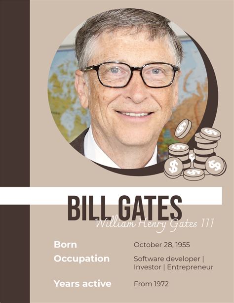 Bill Gates Biography 传记 Template