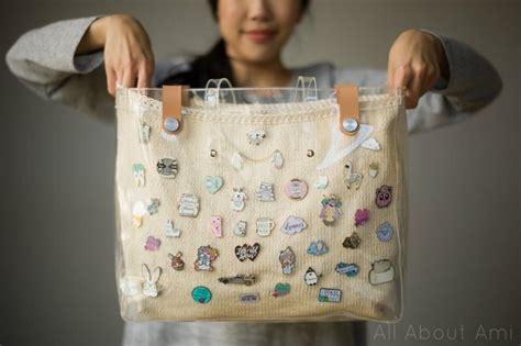Knit Enamel Pin Display Bag All About Ami