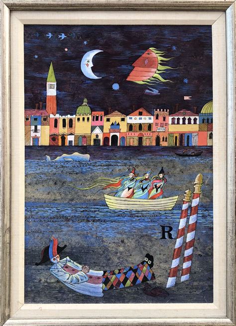 John F Lochtefeld John F Lochtefeld Mixed Media On Board Venice