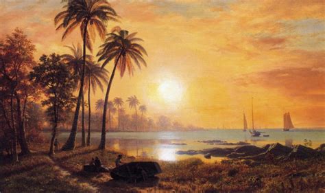 Tropical Landscape With Fishing Boats In Bay Albert
