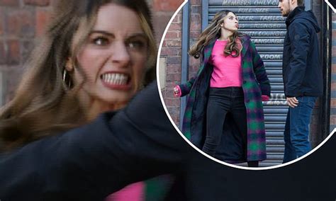 Coronation Streets Daisy Punches Stalker Justin Who Amps Up His