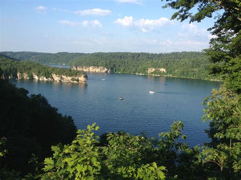 The Overlook Out Onto Summersville Lake In West Virginia West