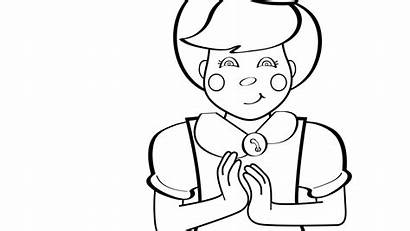Clap Hands Coloring Hand Pages Club Mother