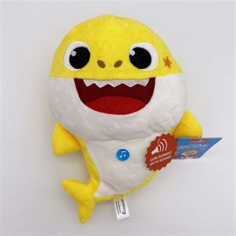 Baby Shark Plush With Sound Nickelodeon Pinkfong Soft Toy 30cm