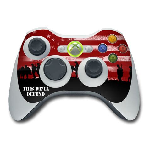 Xbox 360 Controller Skin Defend By Us Army Decalgirl