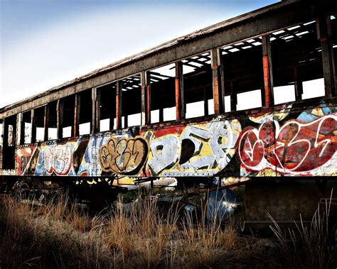 Wallpaper Vehicle Train Graffiti Cargo Locomotive Art Track