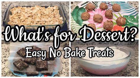 4 no bake dessert recipes with few ingredients quick and easy