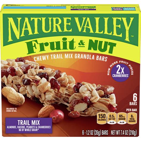 Nature Valley Chewy Trail Mix Granola Bar Fruit And Nut