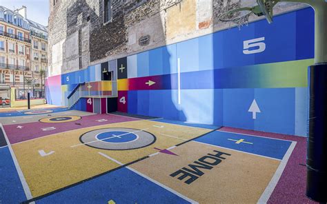 Un Terrain De Basket Stylé Et Atypique à Pigalle Ville De Paris