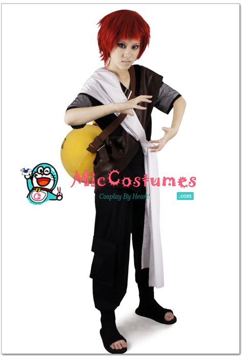 Naruto Shippuuden Black Gaara Cosplay Costume For Sale