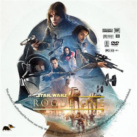 A Star Wars Story Rogue One 2018 R1 Custom Dvd Label Dvdcovercom
