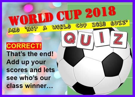 World Cup Quiz World Cup Quiz World