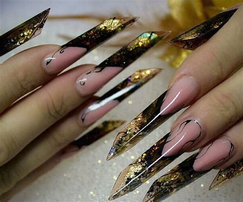 Una amplia variedad de opciones de uñas acrilicas punta color está disponibles para usted, como por ejemplo de acrílico, tubo de plástico. Hermosas uñas punta edge con base negra hacia amarillo en ...