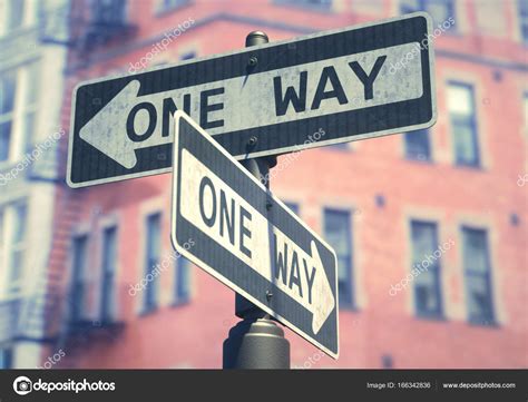 One Way Sign Stock Photo By ©ktsdesign 166342836