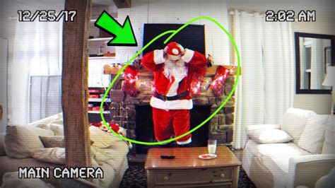 Santa Caught On Camera In Real Life Youtube