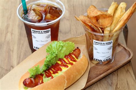 Hot Dog Set（ホットドックセット） セット・メニュー Lenn Cafe（レンカフェ）