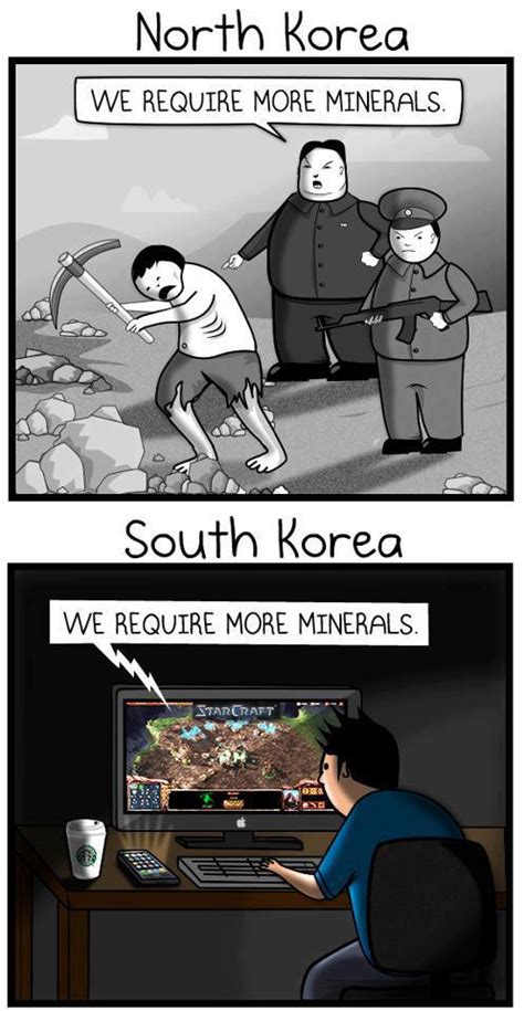 North Korea Vs South Korea Dark Humour Meme Rstarcraft