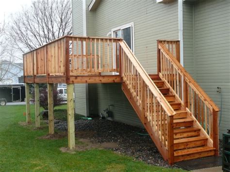 This diy project requires some woodworking skills and a few carpentry tools. Exterior Wood Handrail Designs | Stair Designs