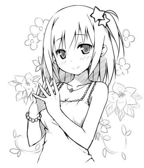 Images Beautiful Long Hair Coloring Pages For Girls Anime