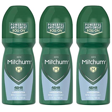 Pack Of 3 Mitchum Invisible Anti Perspirant And Deodorant Roll On